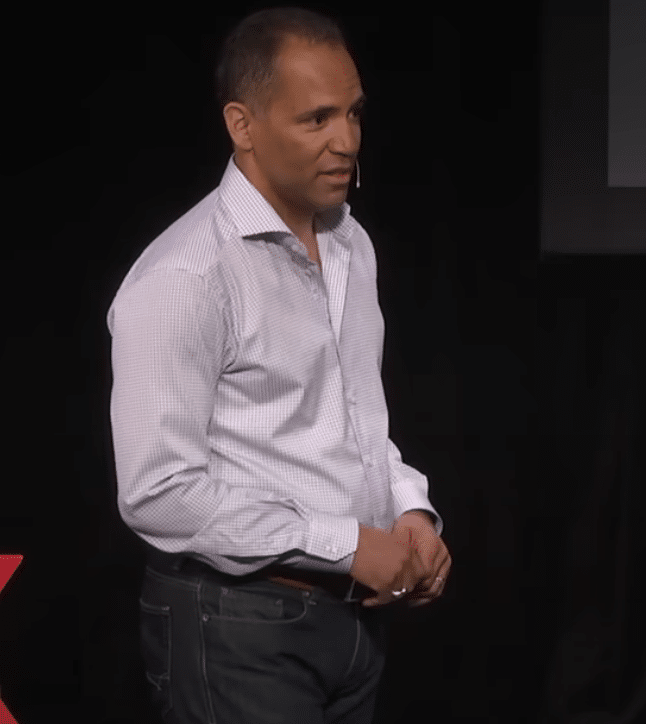 A man giving a presentation