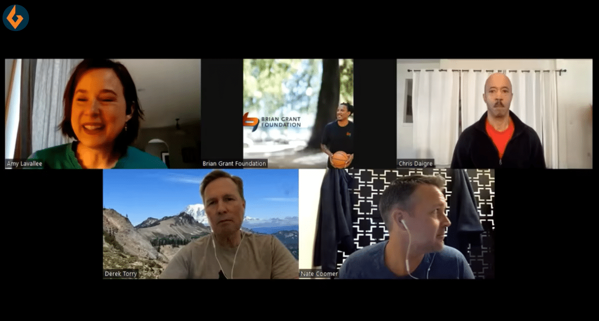 A group of people that are on a video call